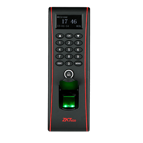 > Biometric technology TF1700 > Access control Time and attendance > Security solutions > Facial recognition > Fingerprint recognition > Employee management > Cloud-based software > Smart lock > CCTV surveillance ZKteco East Africa